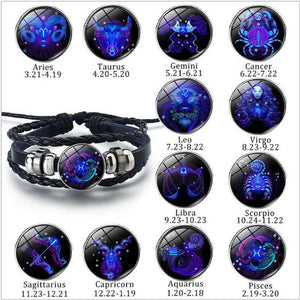 Zodiac Constellation Bracelet Braided Design For Men Women Kids